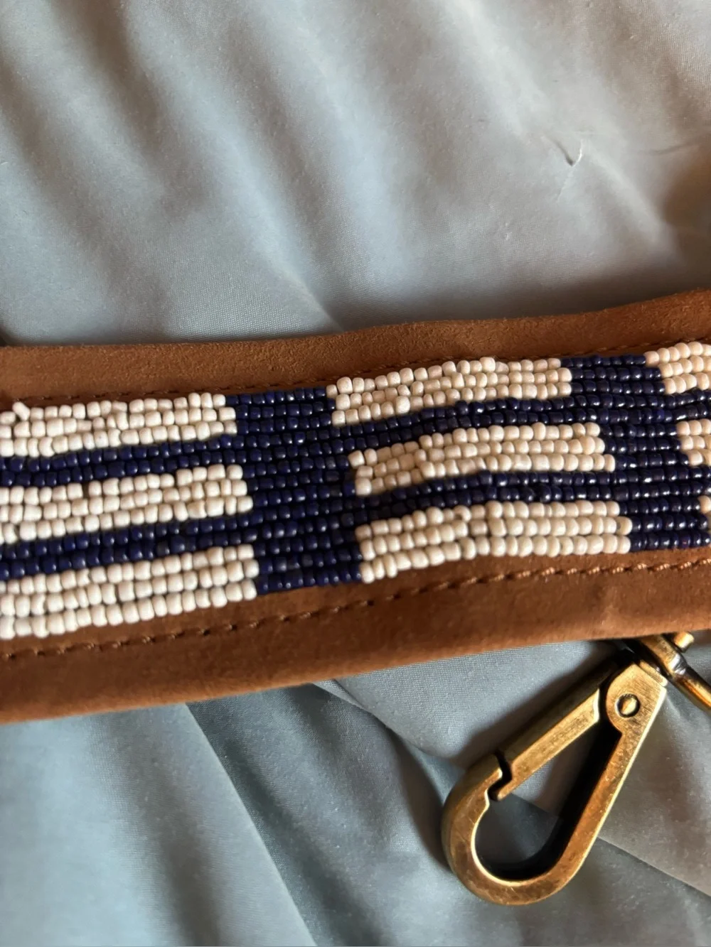 Parker Thatch Beaded and Suede Crossbody Strap - Picture 4 of 5